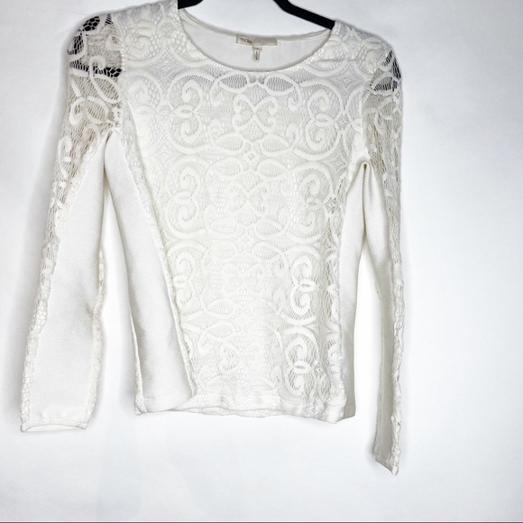 Maje | Lace Emblem Top Small - Picture 1 of 5